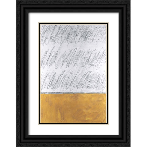 Chroma Tract IV Black Ornate Wood Framed Art Print with Double Matting by Willett, Michael