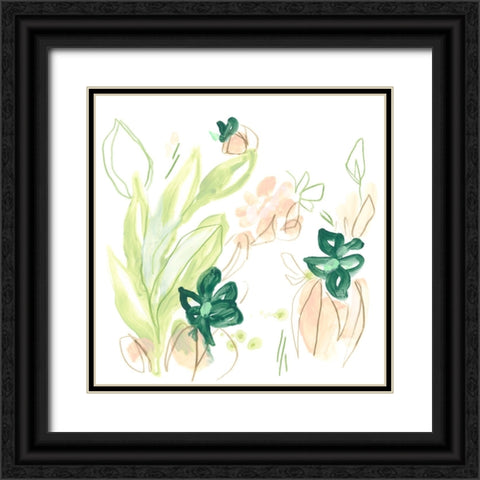 Tropical Inspiration II Black Ornate Wood Framed Art Print with Double Matting by Vess, June Erica