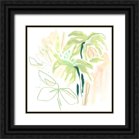 Tropical Inspiration IV Black Ornate Wood Framed Art Print with Double Matting by Vess, June Erica