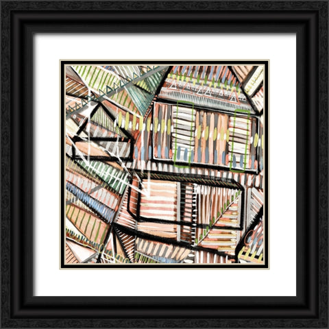 Construct II Black Ornate Wood Framed Art Print with Double Matting by Galapon, Nikki