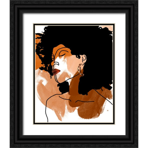 Phenomal Women II Black Ornate Wood Framed Art Print with Double Matting by Saunders, Alonzo