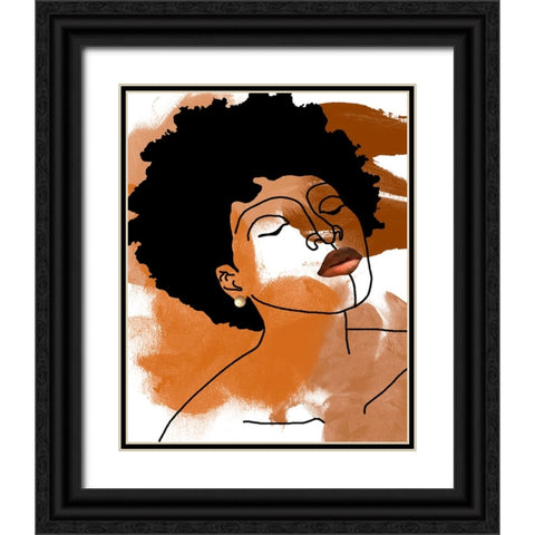 Phenomal Women IV Black Ornate Wood Framed Art Print with Double Matting by Saunders, Alonzo