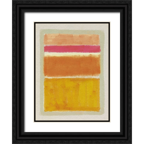 Rothko Inspired Tonescape I Black Ornate Wood Framed Art Print with Double Matting by Barnes, Victoria