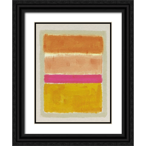 Rothko Inspired Tonescape II Black Ornate Wood Framed Art Print with Double Matting by Barnes, Victoria