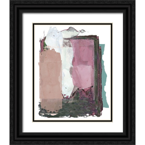 Brights Soft Wash II Black Ornate Wood Framed Art Print with Double Matting by Cartissi