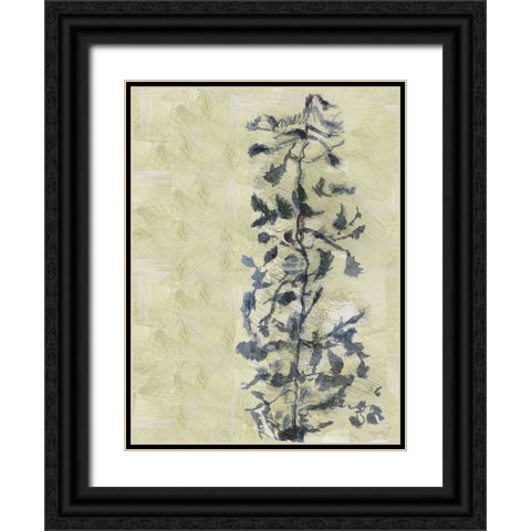 Chinoiserie 2 Tan I Black Ornate Wood Framed Art Print with Double Matting by Cartissi