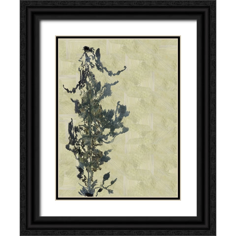 Chinoiserie 2 Tan II Black Ornate Wood Framed Art Print with Double Matting by Cartissi