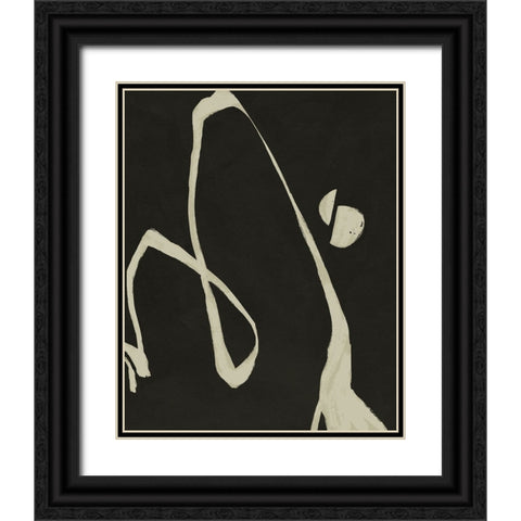 Neutral Spring II Black Ornate Wood Framed Art Print with Double Matting by Green, Jacob