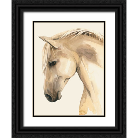 Golden Palomino II Black Ornate Wood Framed Art Print with Double Matting by Popp, Grace