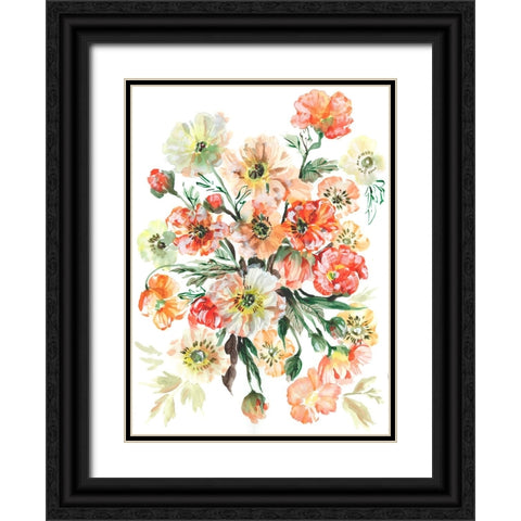 Icelandic Poppies I Black Ornate Wood Framed Art Print with Double Matting by Zwara, Ania