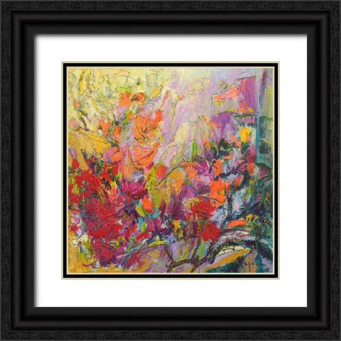 Blooming Heart I Black Ornate Wood Framed Art Print with Double Matting by Fagan, Dorothy