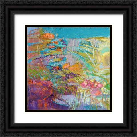 Blooming Heart III Black Ornate Wood Framed Art Print with Double Matting by Fagan, Dorothy