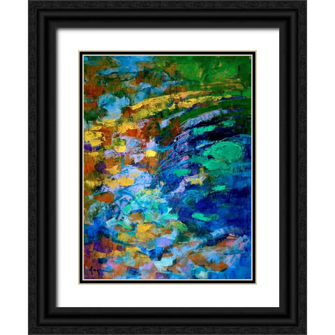 Chrysalis Liquid I Black Ornate Wood Framed Art Print with Double Matting by Fagan, Dorothy
