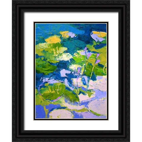 Glitter Me Happy II Black Ornate Wood Framed Art Print with Double Matting by Fagan, Dorothy