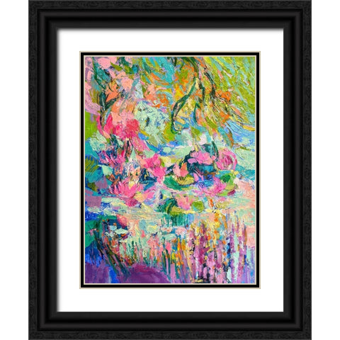 Hot Pink Goddess II Black Ornate Wood Framed Art Print with Double Matting by Fagan, Dorothy