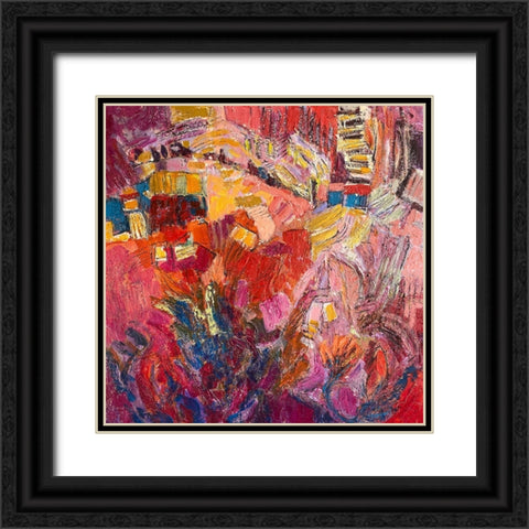 Splendid Garden I Black Ornate Wood Framed Art Print with Double Matting by Fagan, Dorothy