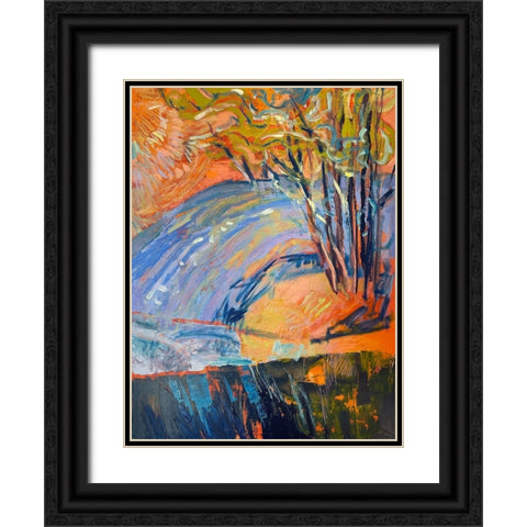 Cadmium Winter Solstice III Black Ornate Wood Framed Art Print with Double Matting by Fagan, Dorothy