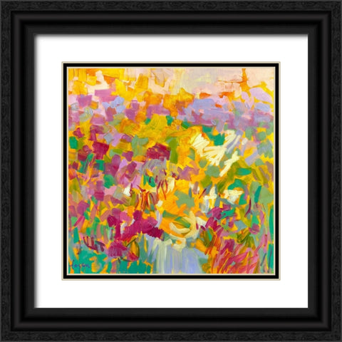 Sundance Field I Black Ornate Wood Framed Art Print with Double Matting by Fagan, Dorothy