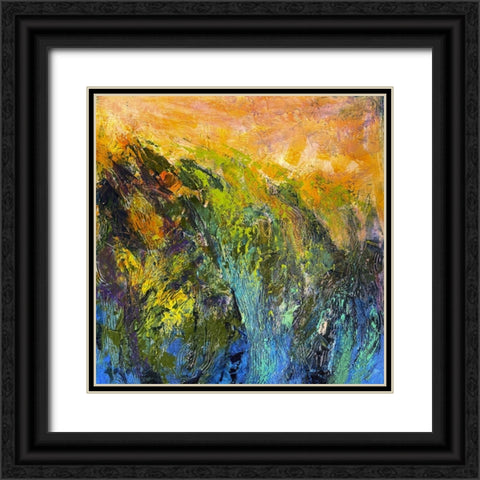Marsh IV Sunset Black Ornate Wood Framed Art Print with Double Matting by Fagan, Dorothy