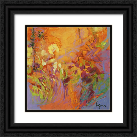 From My Garden Window IV Black Ornate Wood Framed Art Print with Double Matting by Fagan, Dorothy