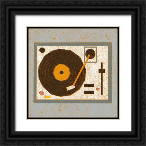 Bygone Beats I Black Ornate Wood Framed Art Print with Double Matting by Barnes, Victoria