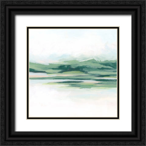 Mossy Inlet II Black Ornate Wood Framed Art Print with Double Matting by Vess, June Erica