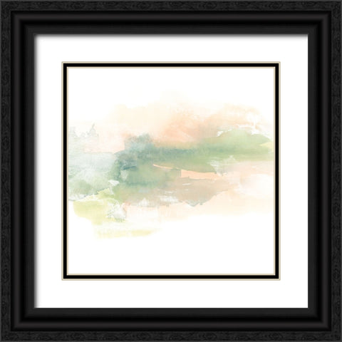 Patina Coastline I Black Ornate Wood Framed Art Print with Double Matting by Vess, June Erica