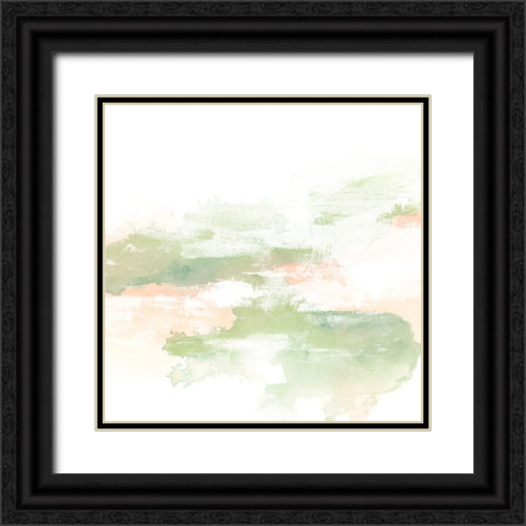 Patina Coastline II Black Ornate Wood Framed Art Print with Double Matting by Vess, June Erica