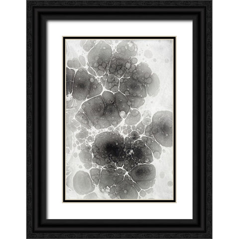 Marbling II Black Ornate Wood Framed Art Print with Double Matting by Ferrell, Erin McGee