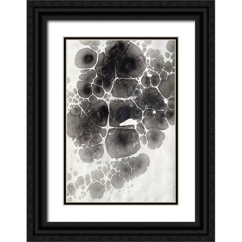 Marbling XII Black Ornate Wood Framed Art Print with Double Matting by Ferrell, Erin McGee