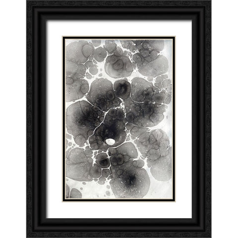 Marbling XIV Black Ornate Wood Framed Art Print with Double Matting by Ferrell, Erin McGee