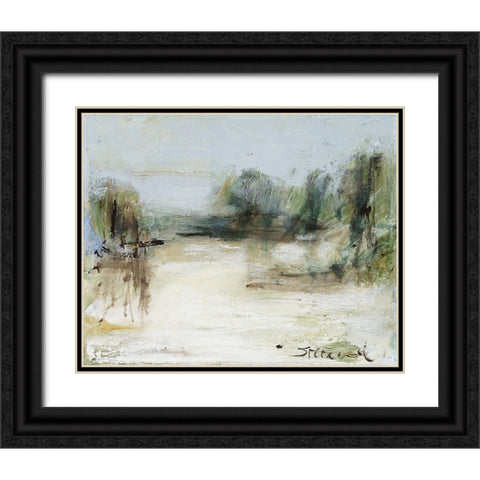 Wintery Horizon III Black Ornate Wood Framed Art Print with Double Matting by Ferrell, Erin McGee