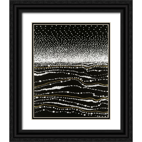 Infinity Sands I Black Ornate Wood Framed Art Print with Double Matting by Lam, Vanna