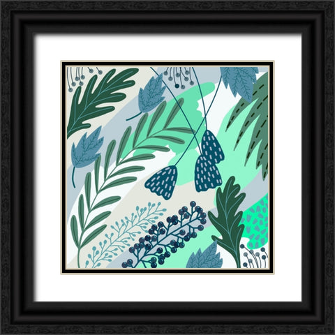 Semi-Tropical Fun I Black Ornate Wood Framed Art Print with Double Matting by Moore, Regina