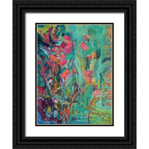 Amethyst Sapphire Black Ornate Wood Framed Art Print with Double Matting by Fagan, Dorothy