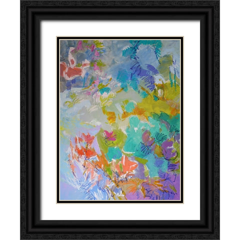 Let Me Bloom I Am Black Ornate Wood Framed Art Print with Double Matting by Fagan, Dorothy