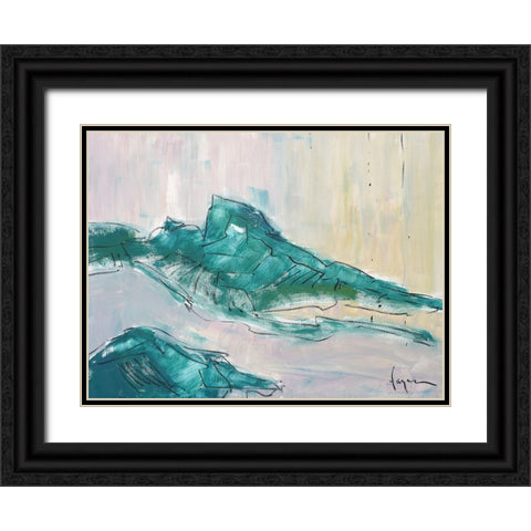 No tears for the Mountain Black Ornate Wood Framed Art Print with Double Matting by Fagan, Dorothy