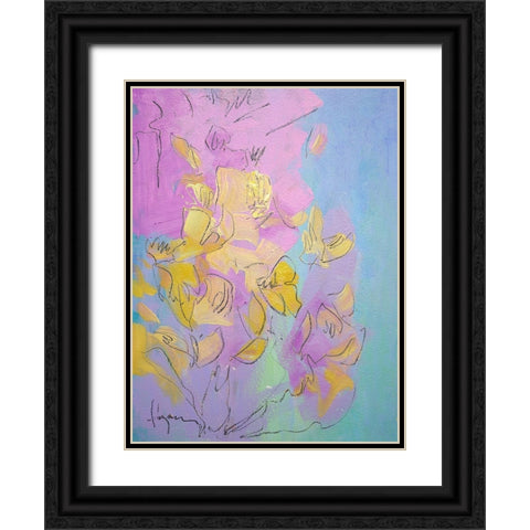 Dancing Heart Black Ornate Wood Framed Art Print with Double Matting by Fagan, Dorothy