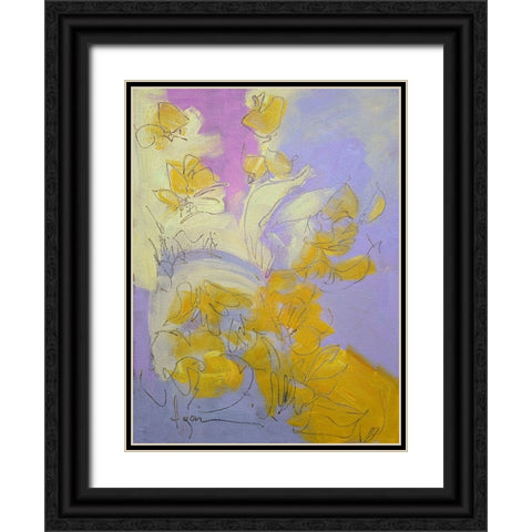 Free Bird Black Ornate Wood Framed Art Print with Double Matting by Fagan, Dorothy
