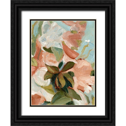 Bouquet Scatter IV Black Ornate Wood Framed Art Print with Double Matting by Caroline, Emma
