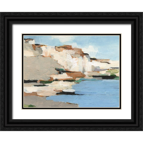 White Rock Cliffs I Black Ornate Wood Framed Art Print with Double Matting by Harper, Ethan