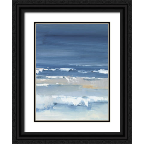 Coastal Colors I Black Ornate Wood Framed Art Print with Double Matting by Harper, Ethan