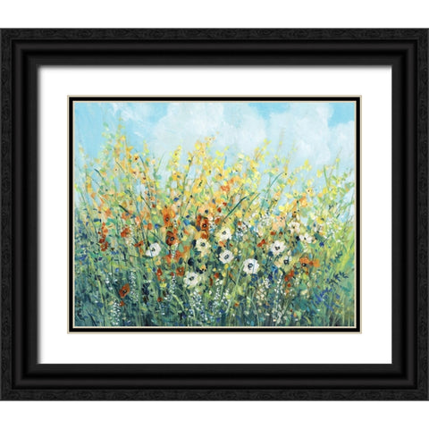 Summer Flowering I Black Ornate Wood Framed Art Print with Double Matting by OToole, Tim