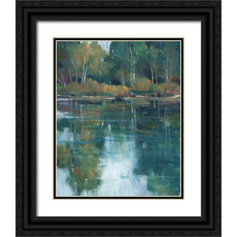 Floating Downstream I Black Ornate Wood Framed Art Print with Double Matting by OToole, Tim