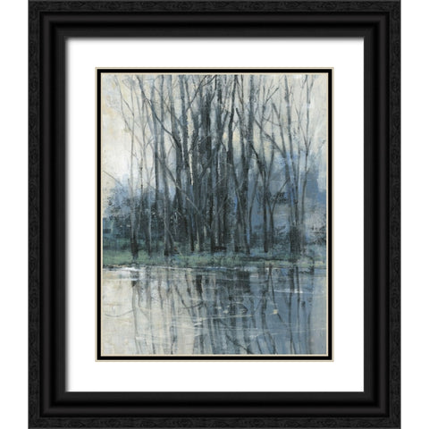 Morning Drizzle II Black Ornate Wood Framed Art Print with Double Matting by OToole, Tim