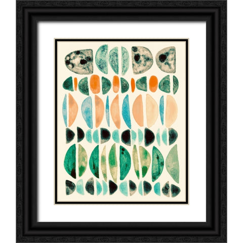 Semi Stack III Black Ornate Wood Framed Art Print with Double Matting by Galapon, Nikki