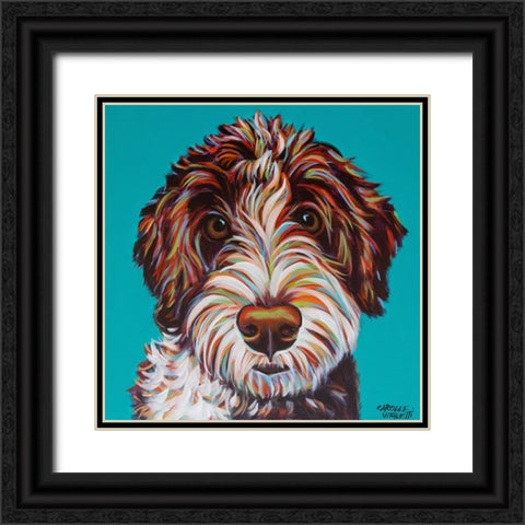Colorful Doodle Black Ornate Wood Framed Art Print with Double Matting by Vitaletti, Carolee