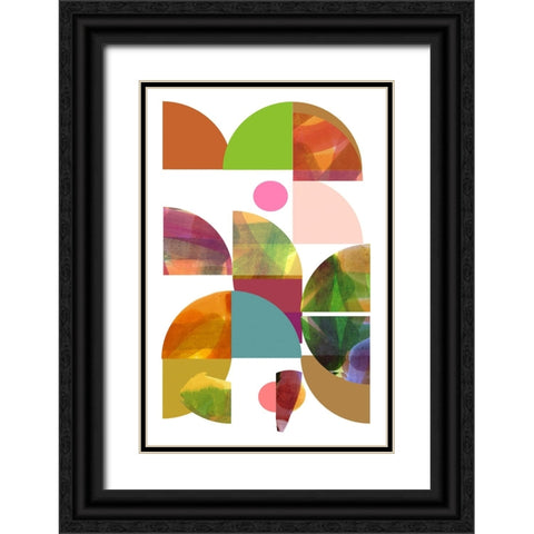 Dorset Shapes II Black Ornate Wood Framed Art Print with Double Matting by Cartissi