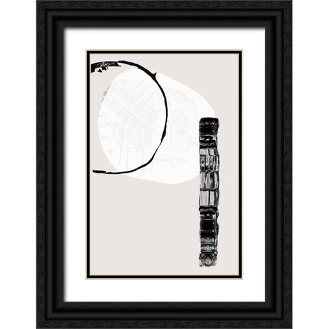 Zen Shapes II Black Ornate Wood Framed Art Print with Double Matting by Cartissi