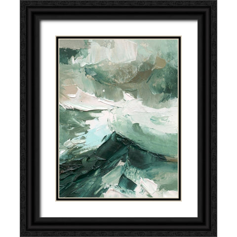 Crashing II Black Ornate Wood Framed Art Print with Double Matting by Caroline, Emma